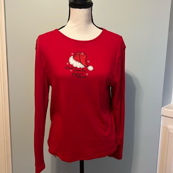 No Brand Name Christmas Blouse - Picture 1 of 3